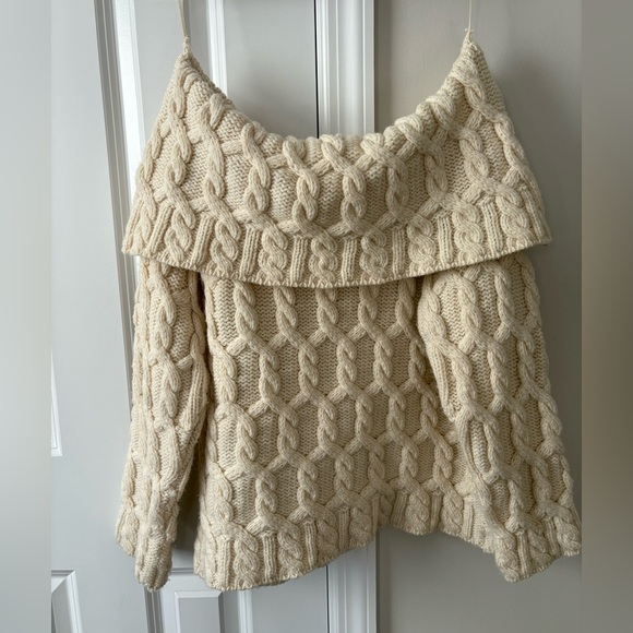 Paul James Made in England Wool Cable-knit Sweater - Picture 7 of 11